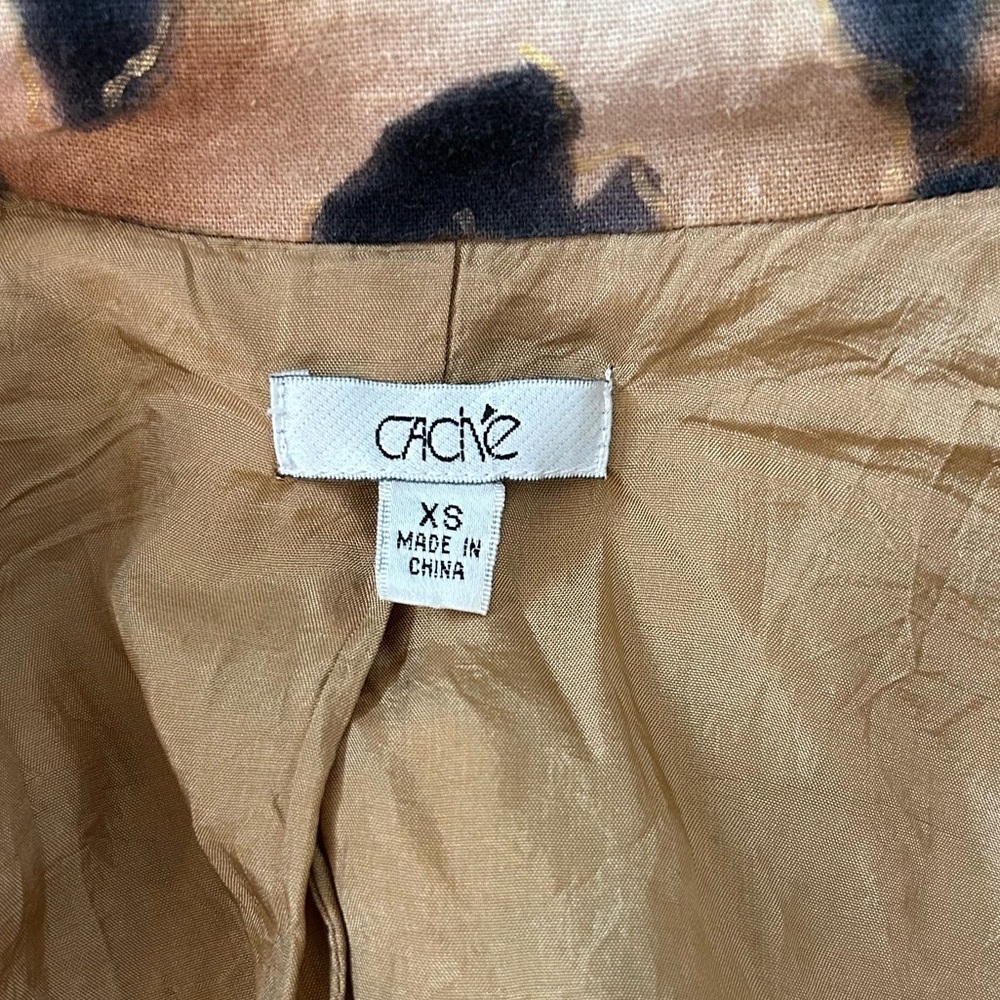 Cache Women's Leopard Print Button Down Jacket Tr… - image 6